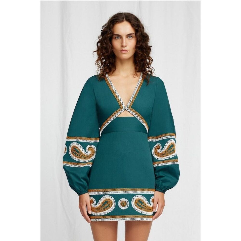 Significant Other Gita Mini Dress - Deep Teal Sz 4 NWT$392